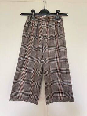 Il Gufo Plaid Wide-Leg Kids Trousers Pants
